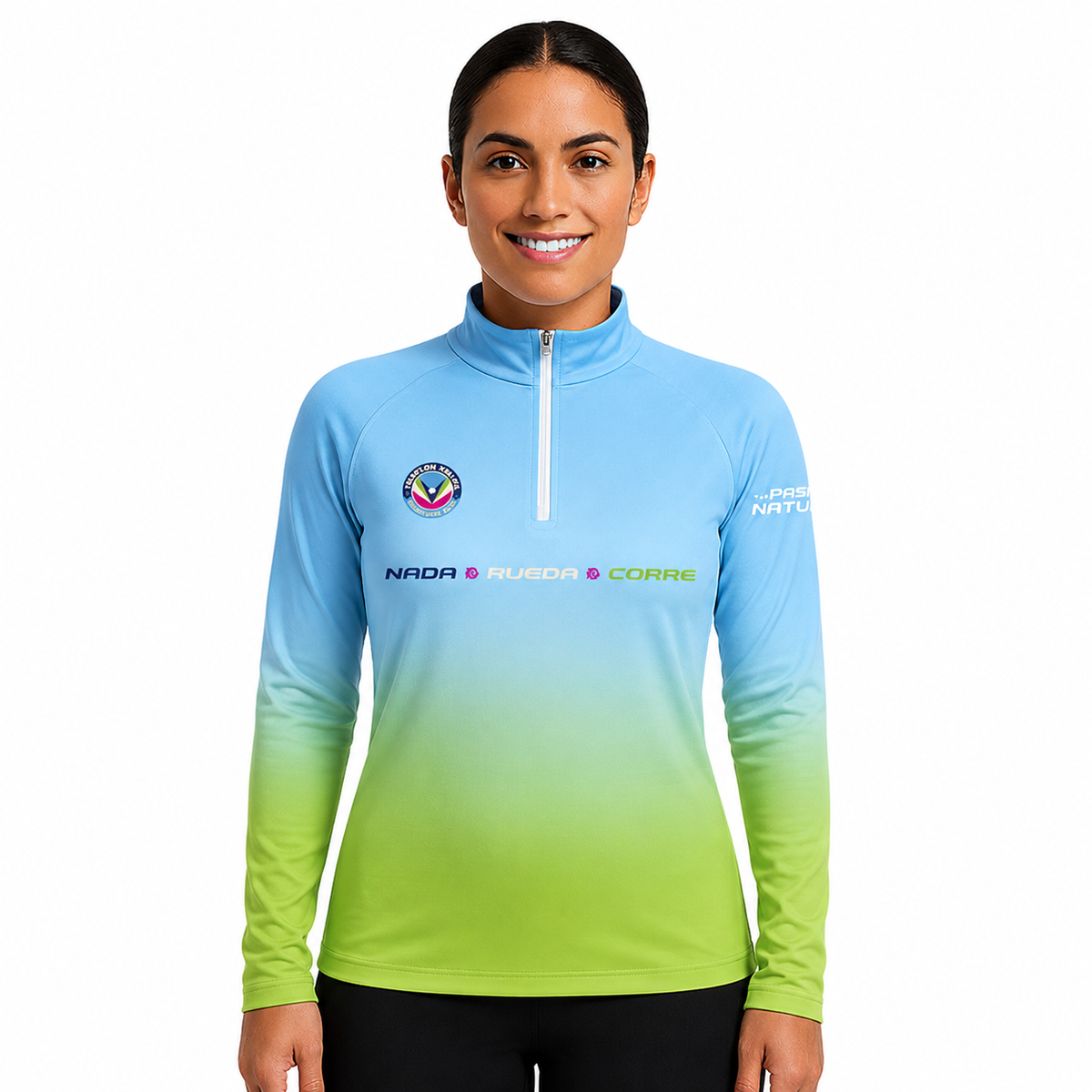 SUDADERA LIGERA XEL-HA AZUL DAMA