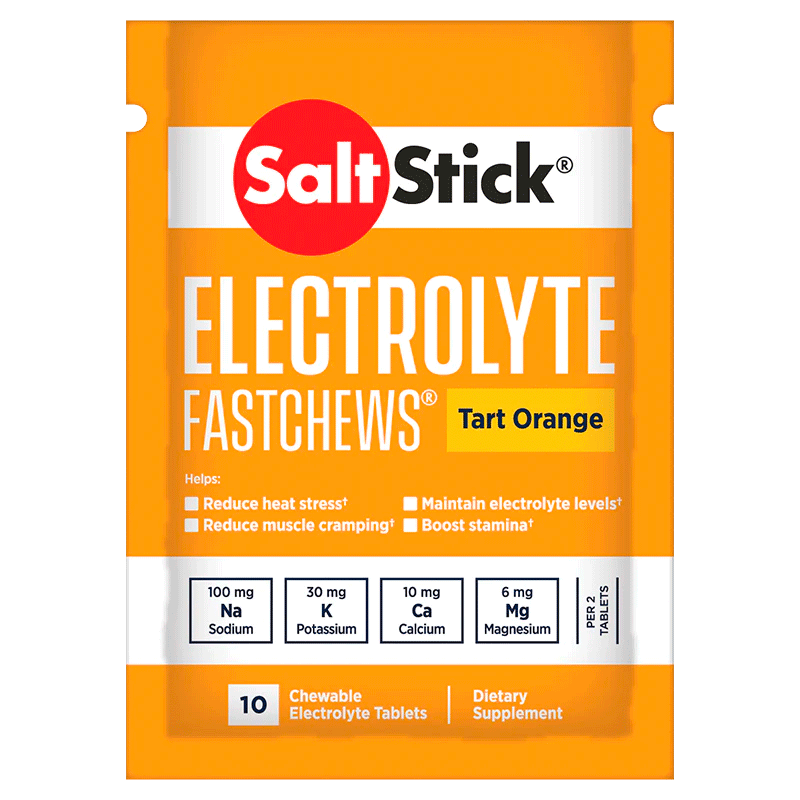 SaltStick FastChews c/10 c/12 pz Naranja