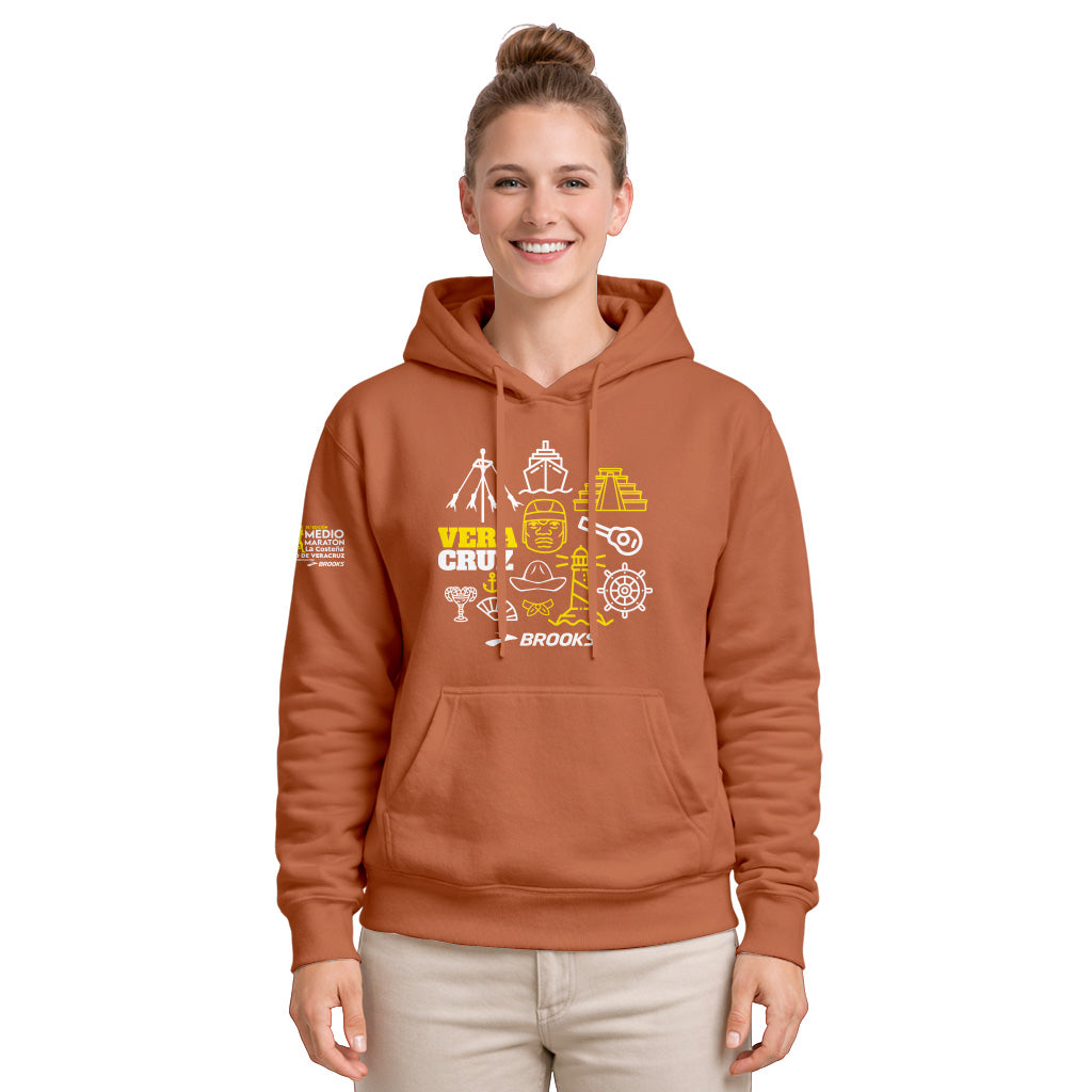 SUDADERA CAFE 21K VERACRUZ DAMA