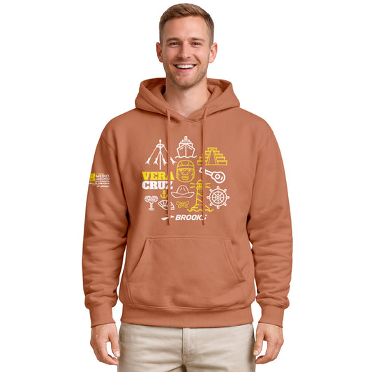 SUDADERA CAFE 21K VERACRUZ CABALLERO