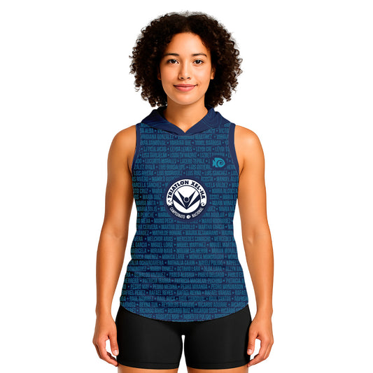 TANK NOMBRES CON GORRO XEL-HA AZUL DAMA