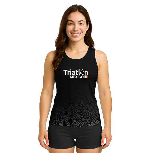 TANK TOP TRIATLÓN NEGRO DAMA