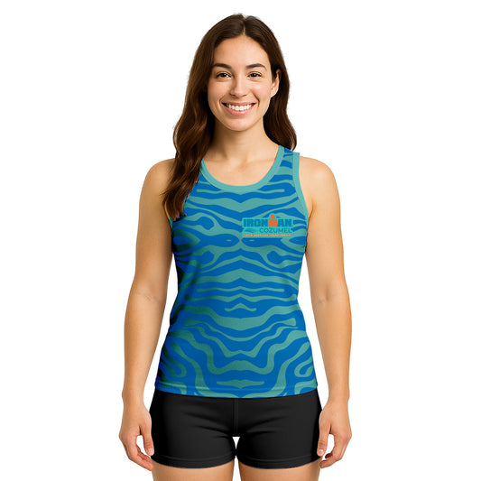 TANK TOP ACID BLUE COZUMEL 2026 WOMAN