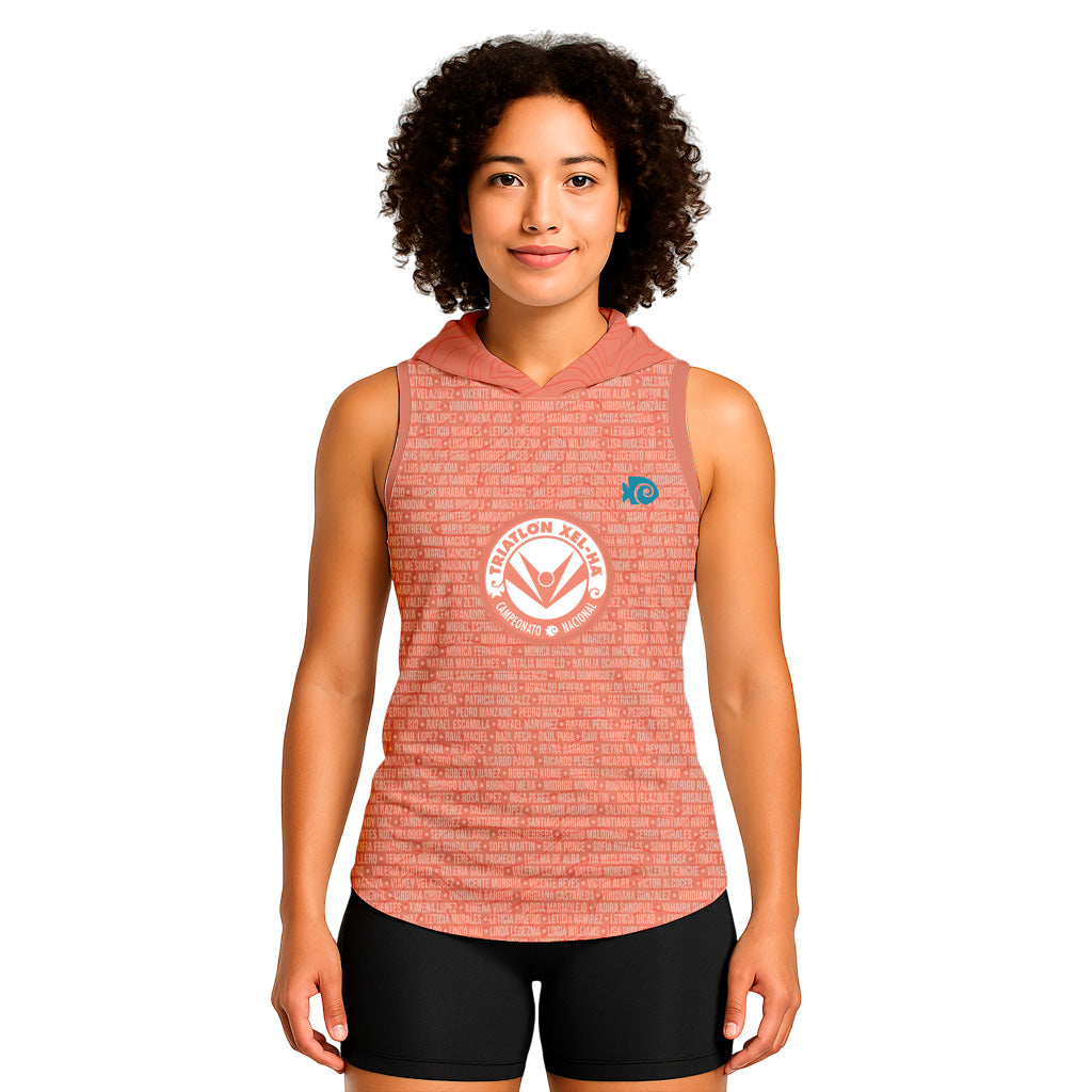 TANK NOMBRES CON GORRO XEL-HA CORAL DAMA