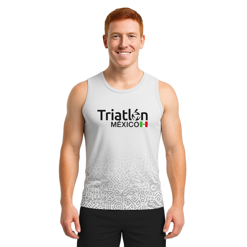 TANK TOP TRIATLÓN BLANCO CABALLERO