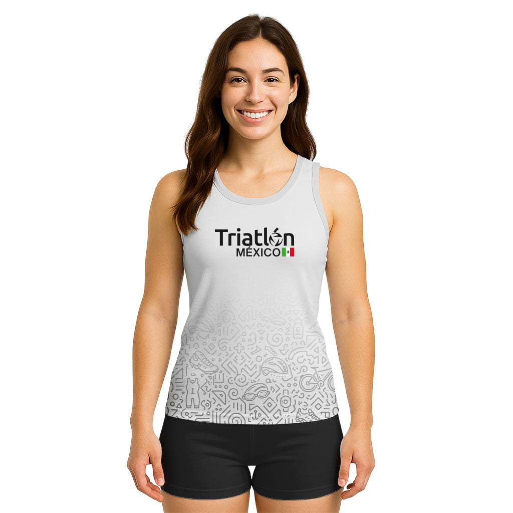 TANK TOP TRIATLÓN BLANCO DAMA