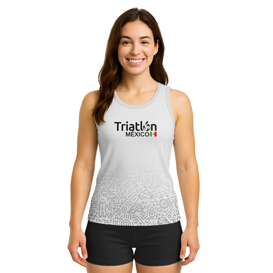 TANK TOP TRIATLÓN BLANCO DAMA