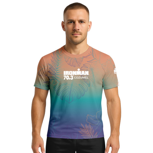PEACH TECH TEE IM 70.3 COZUMEL 2026 MAN