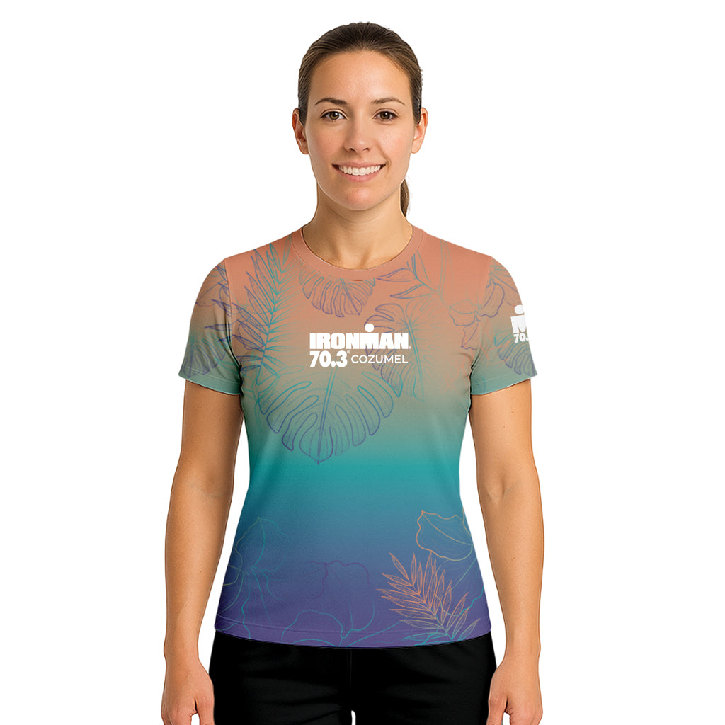 PEACH TECH TEE IM 70.3 COZUMEL 2026 WOMAN