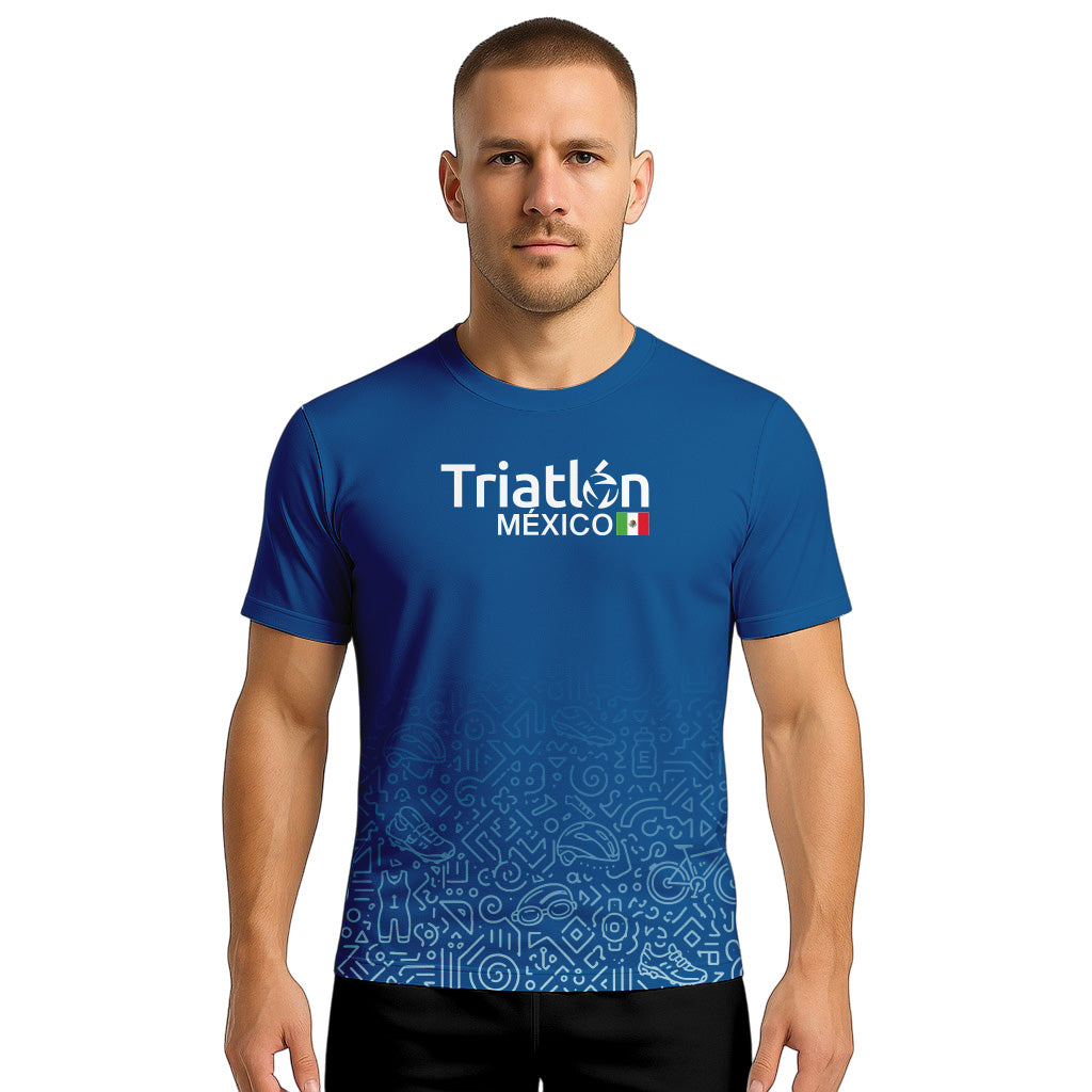 TECH TEE TRIATLÓN AZUL CABALLERO