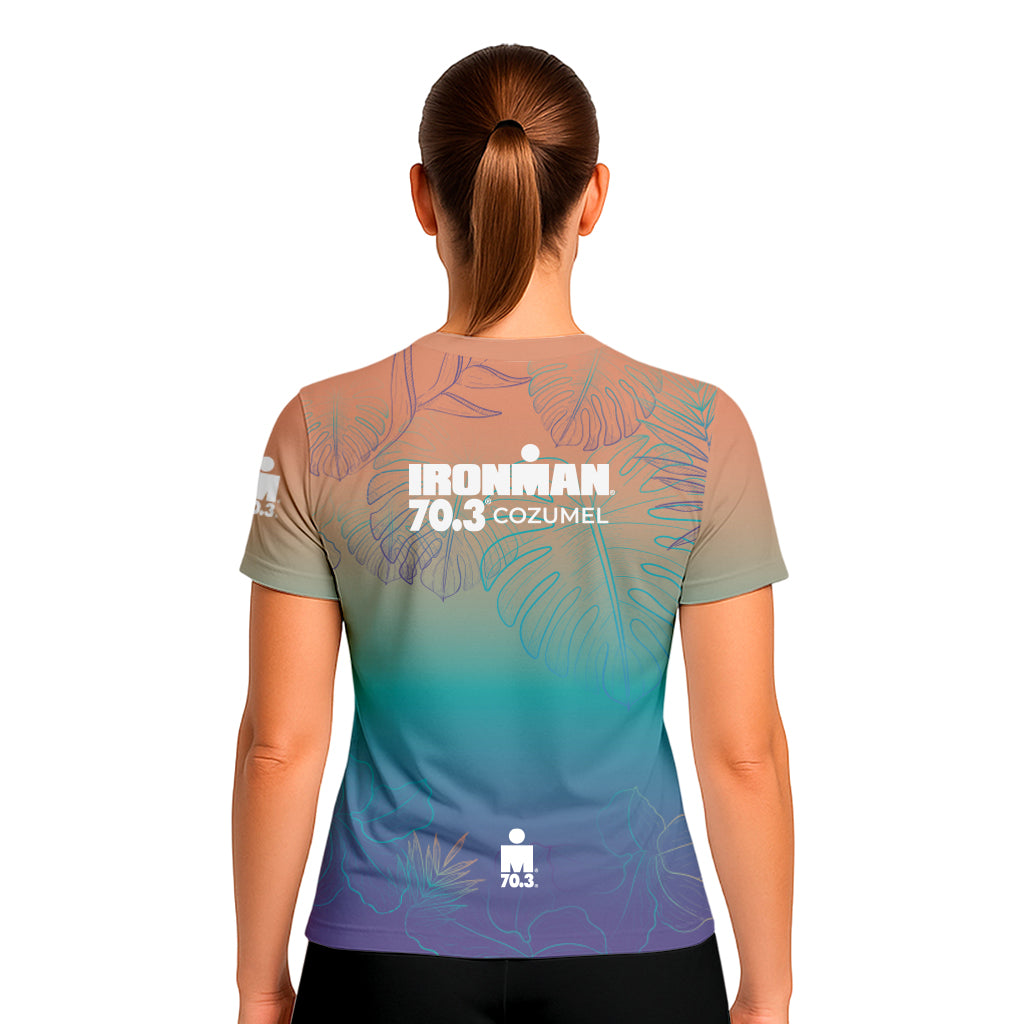 PEACH TECH TEE IM 70.3 COZUMEL 2026 WOMAN