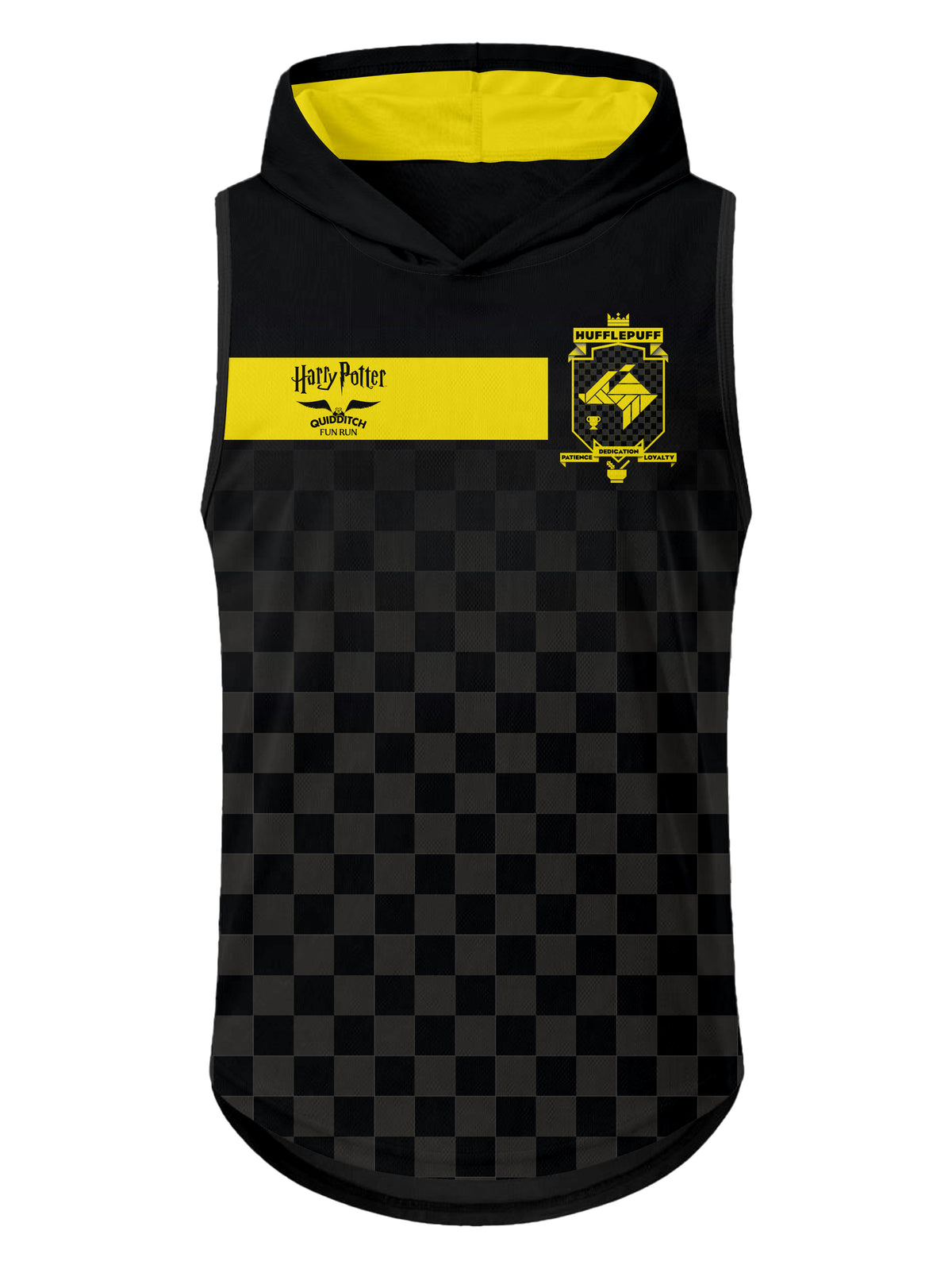 TANK CON GORRO CABALLERO NEGRA HUFFLEPUFF