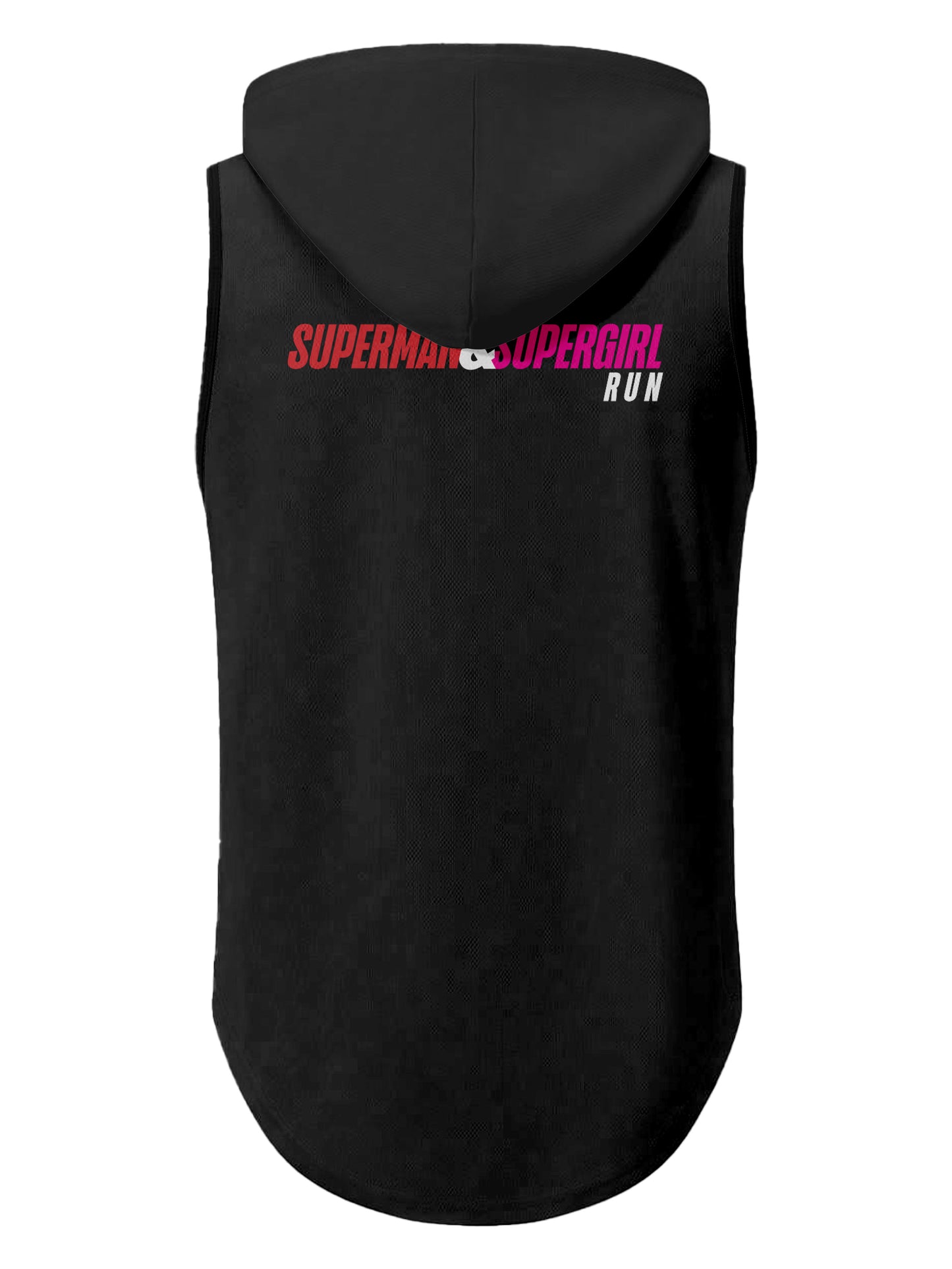 PLAYERA SIN MANGAS CON GORRO NEGRO CON ROSA SUPERMAN DAMA