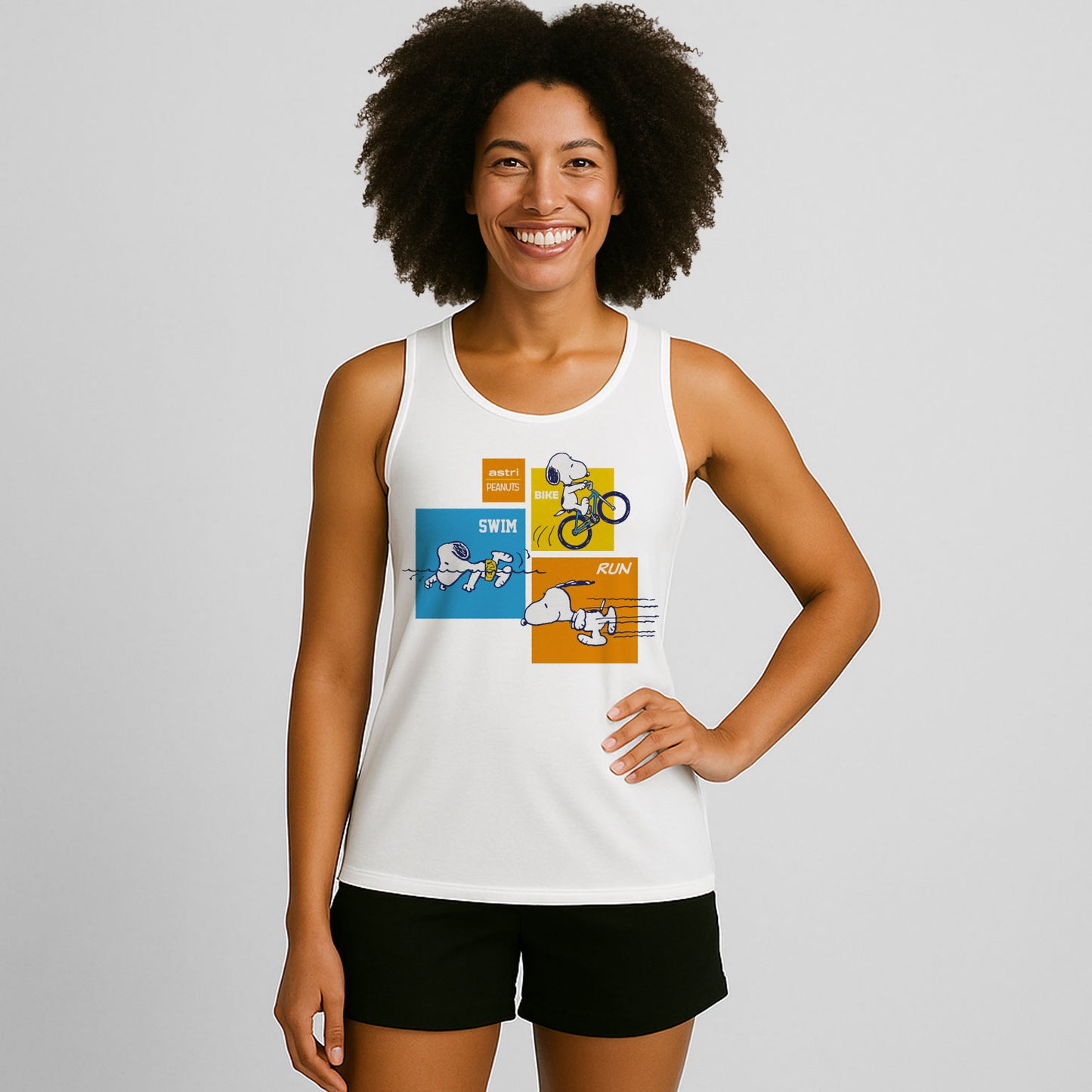 TANK SNOOPY DRIFIT TRIATLON BLANCA DAMA