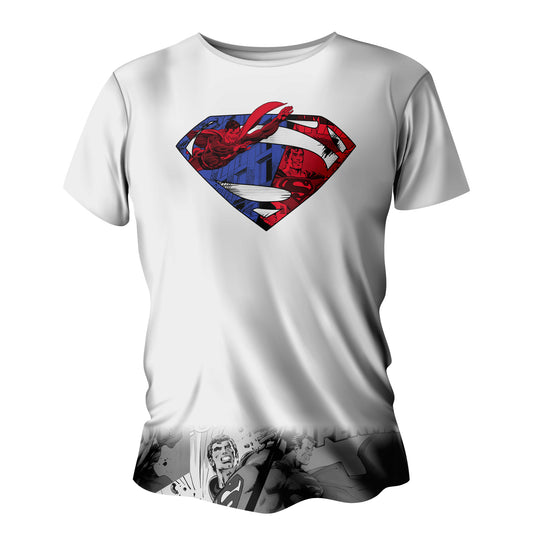 PLAYERA BLANCA SUPERMAN CABALLERO
