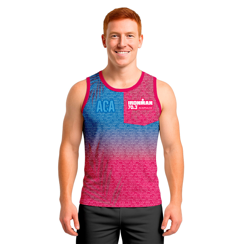 IM 70.3 ACAPULCO 2025 NAME TECH TANK WITH MEN