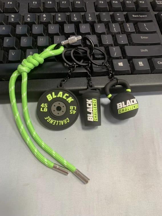 BLACK CHALLENGE LLAVERO TRIPLE