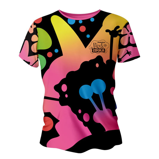 PLAYERA TECNOLOGICA BOB ESPONJA COLORES DAMA