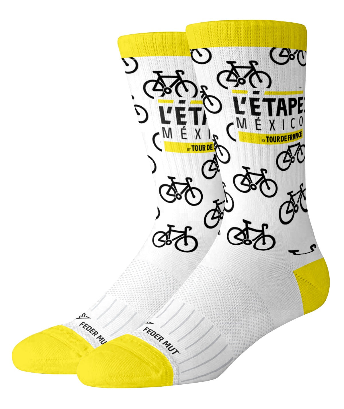 CALCETA BLANCO-AMARILLO L'ETAPE
