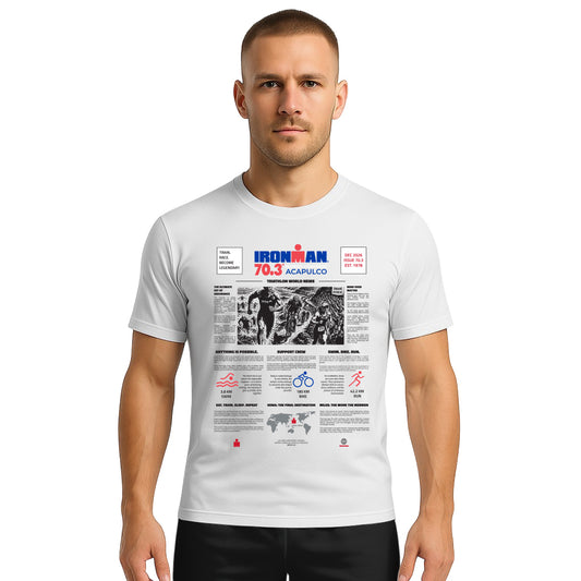COTTON T-SHIRT NEWSPAPER ACAPULCO MAN