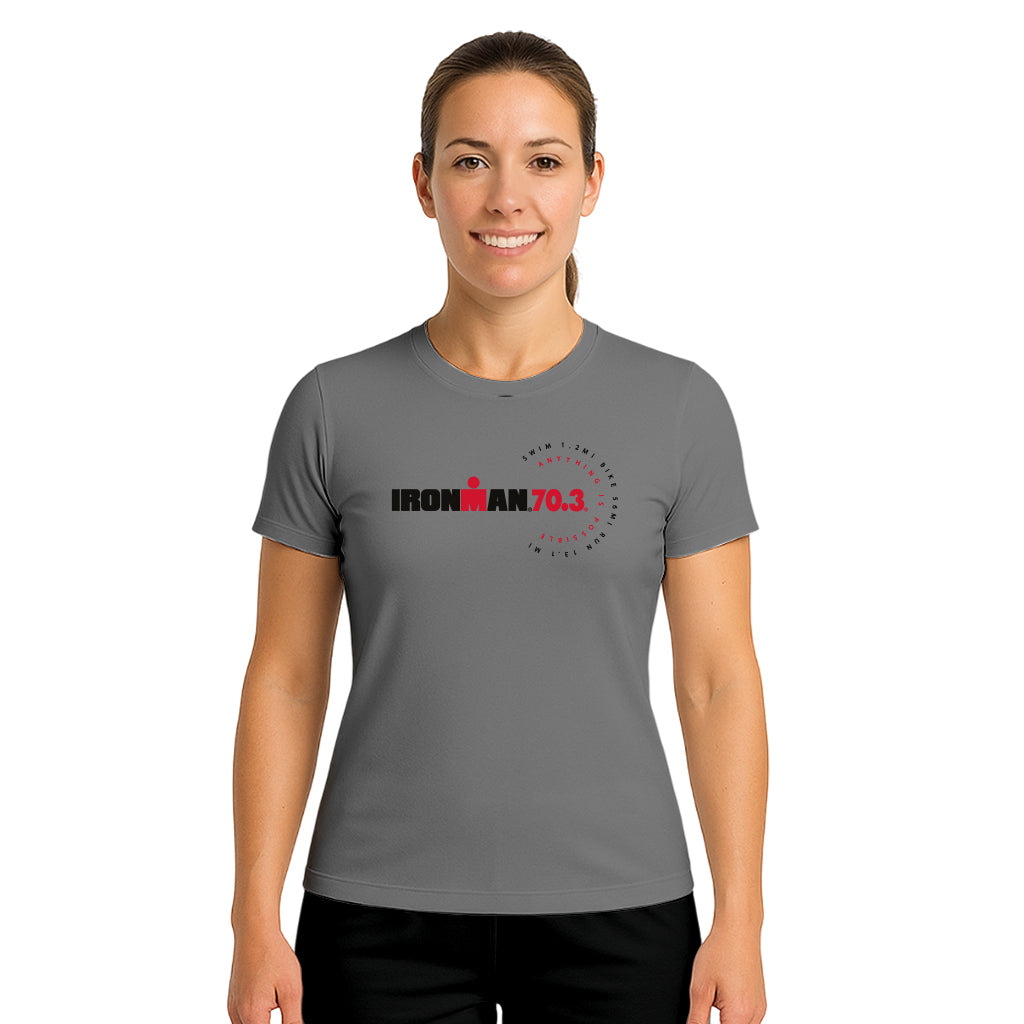 COTTON T-SHIRT ANYTHING IS POSSIBLE 70.3 WOMAN