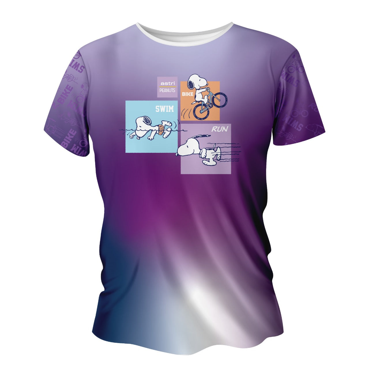 PLAYERA SNOOPY DRIFIT TRIATLON MORADA CABALLERO