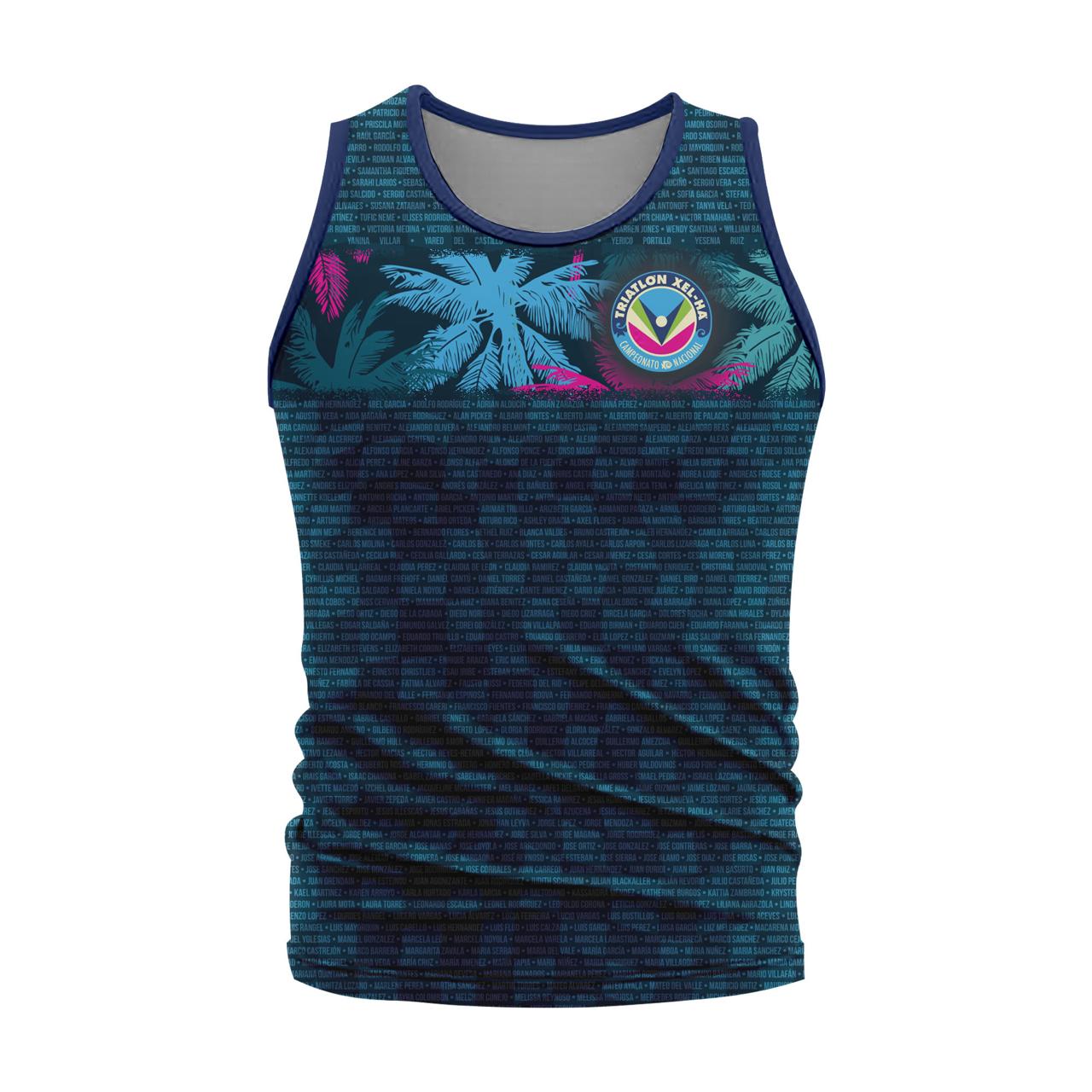 Tank Tee con Nombres Caballero TRIATLON XEL-HA