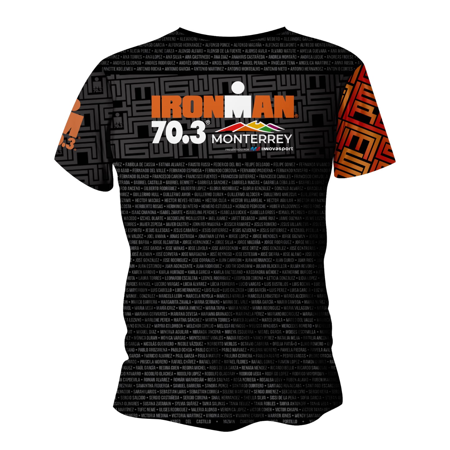 Tech Tee Names Men IM 70.3 Monterrey 2025 Black