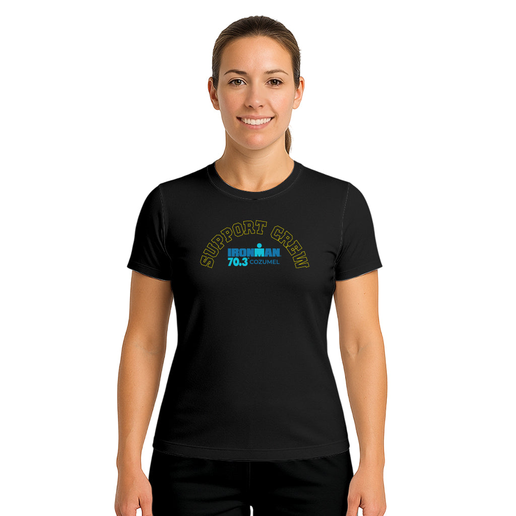 COTTON T-SHIRT SUPPORT CREW COZUMEL SEMICIRCLE WOMAN
