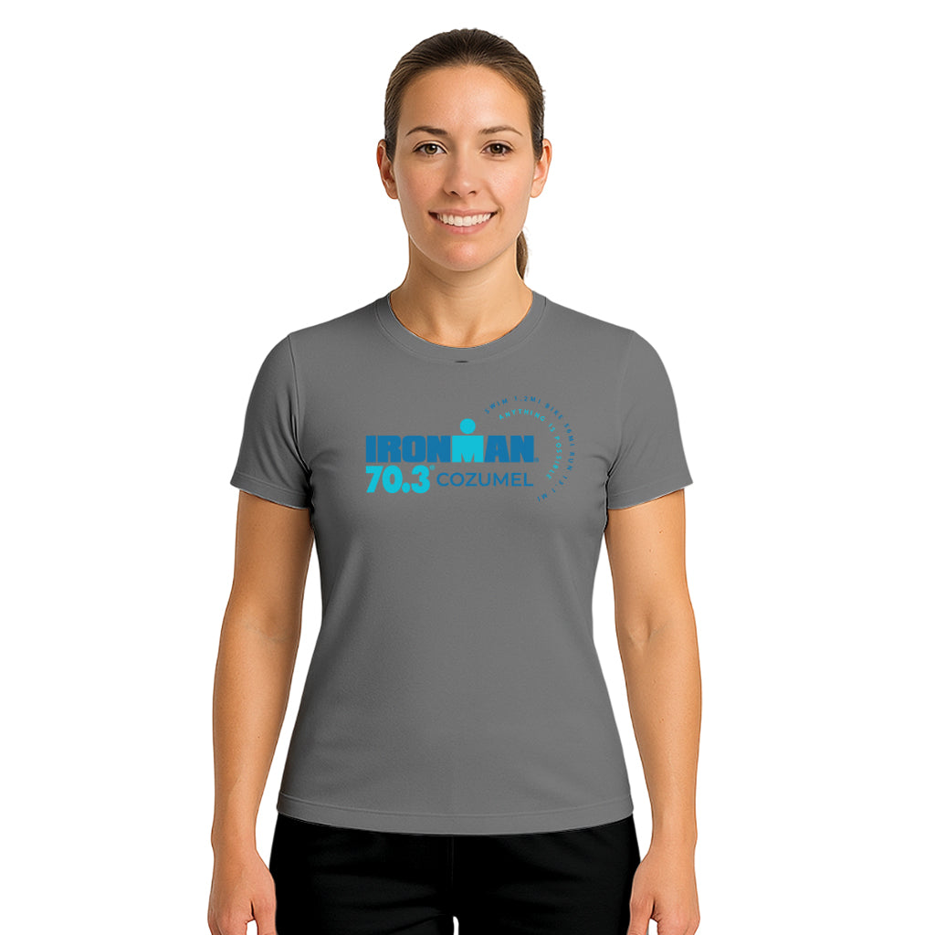 COTTON T-SHIRT ANYTHING IS POSSIBLE COZUMEL WOMAN