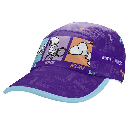 GORRA SNOOPY TRIATLON MORADA