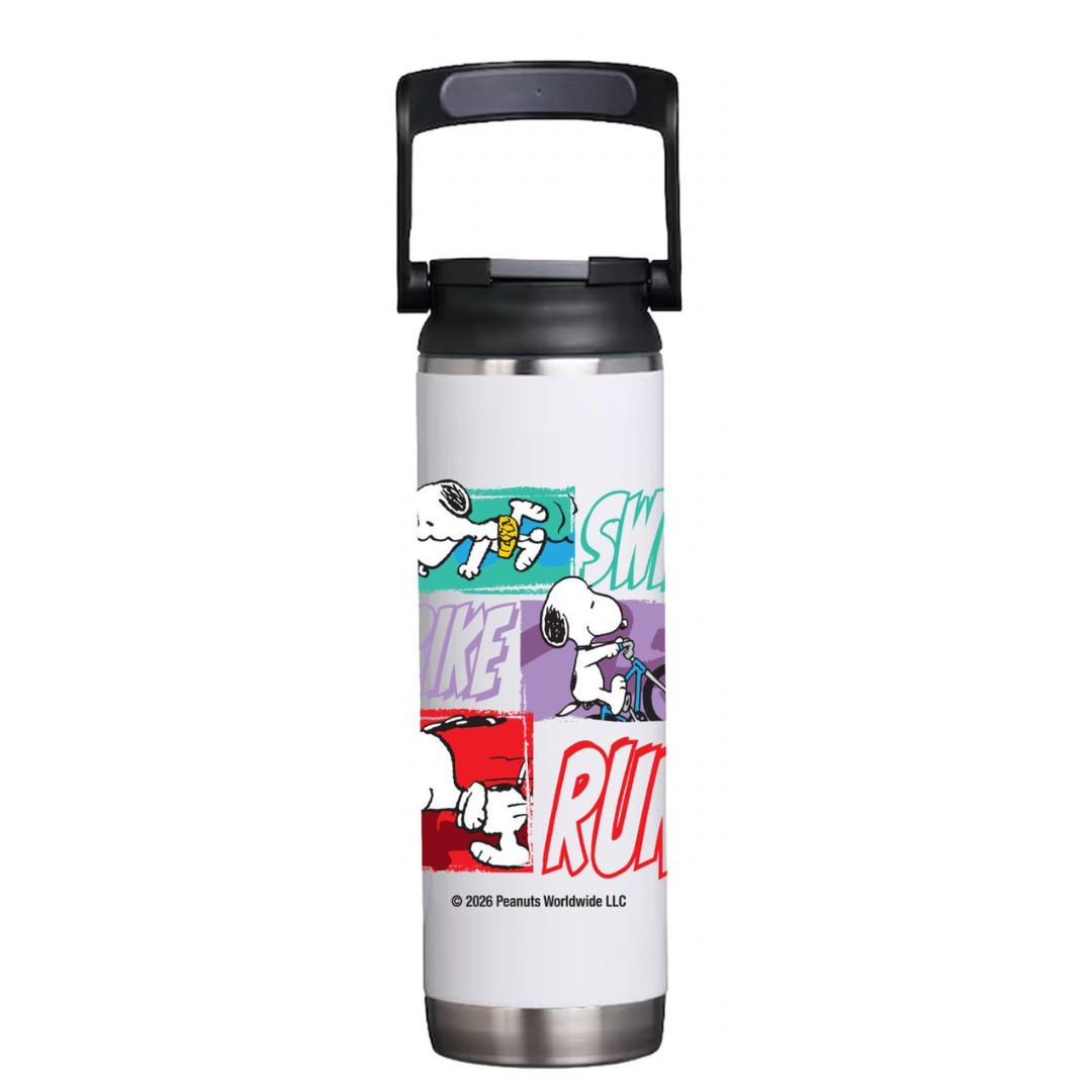 TERMO SNOOPY SWIM BIKE RUN CON ASA