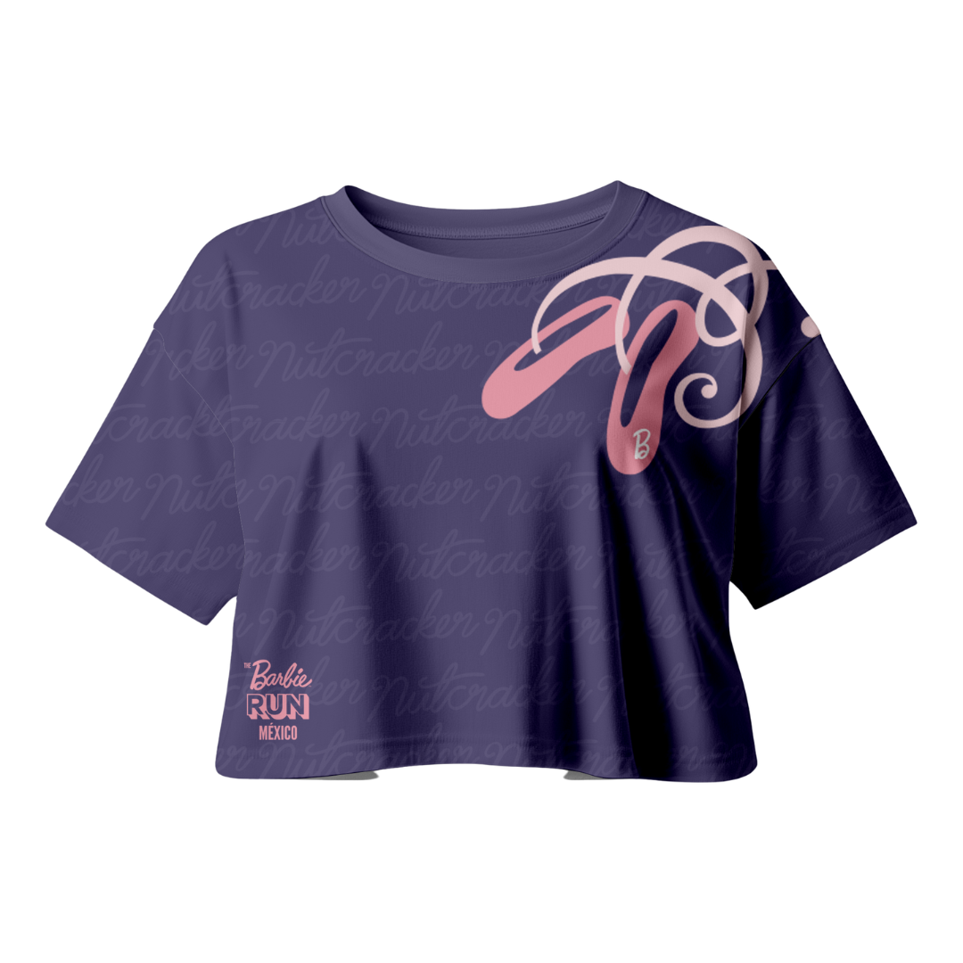 CROP TOP MORADO BARBIE RUN