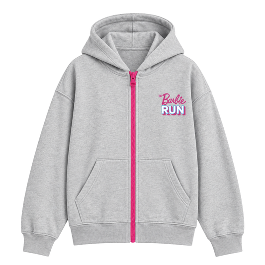 HOODIE ZIPPER GRIS BARBIE RUN 2026