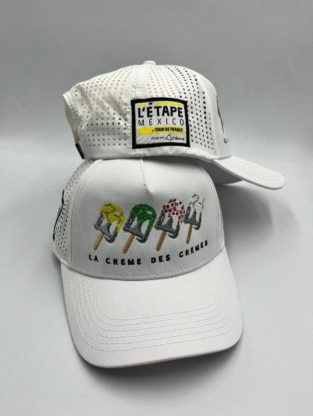 GORRA BLANCA BORDADA PALETAS L´ETAPE