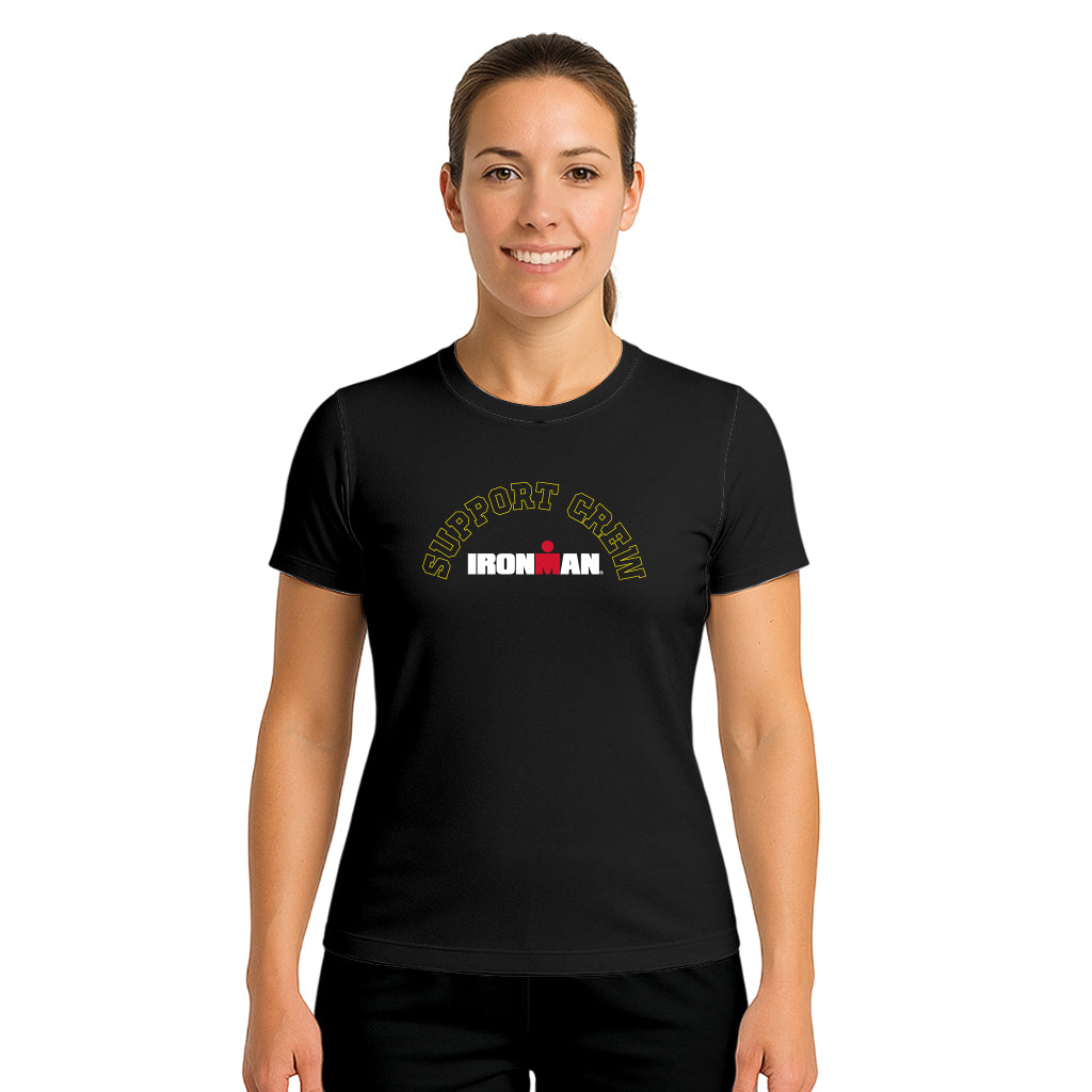 COTTON T-SHIRT SUPPORT CREW IRONMAN SEMICIRCLE WOMAN