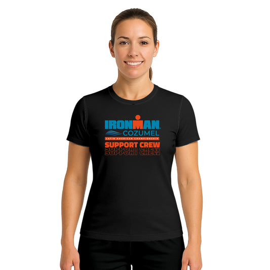 COTTON T-SHIRT SUPPORT CREW LATIN AMERICA WOMAN