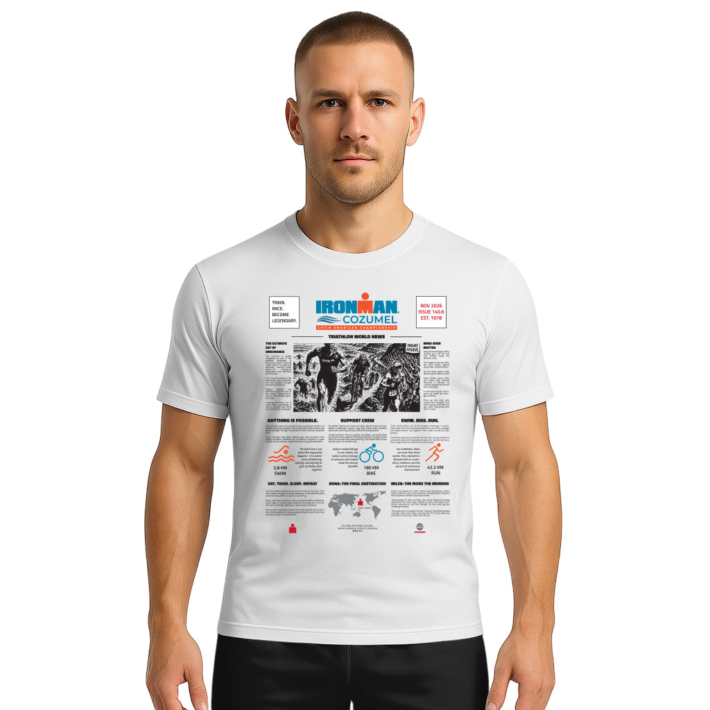 COTTON T-SHIRT NEWSPAPER LATIN AMERICA MAN