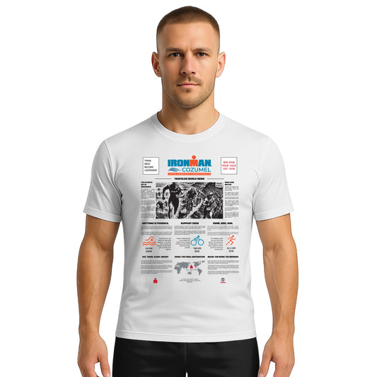 COTTON T-SHIRT NEWSPAPER LATIN AMERICA MAN