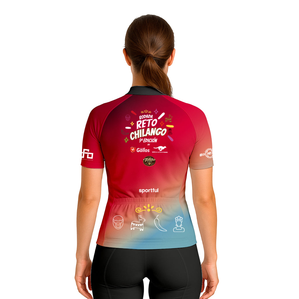 JERSEY RETO CHILANGO DAMA CON BIDÓN + ENTRADA INCLUIDA A BICI EXPO