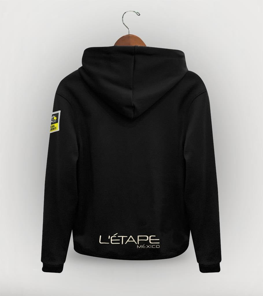 HOODIE NEGRO LOGO BORDADO L'ETAPE DAMA