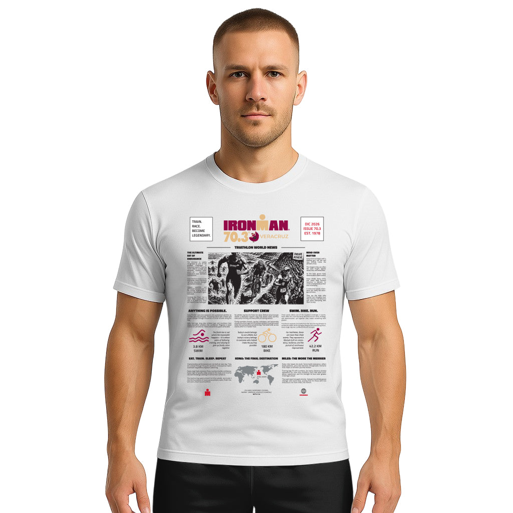 COTTON T-SHIRT NEWSPAPER VERACRUZ MAN