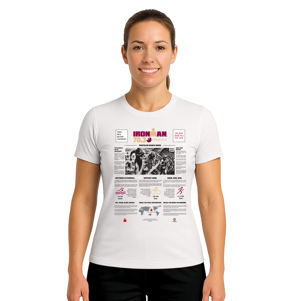 COTTON T-SHIRT NEWSPAPER VERACRUZ WOMAN