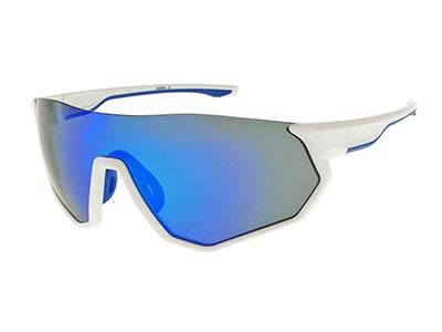 SPORTS SHIELD SPORTS LENS WHITE BLUE