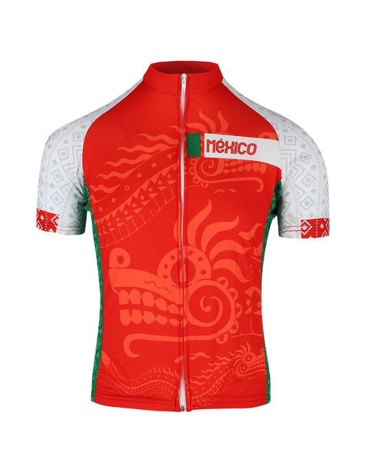 Mexico Red Lady Cycling Jersey