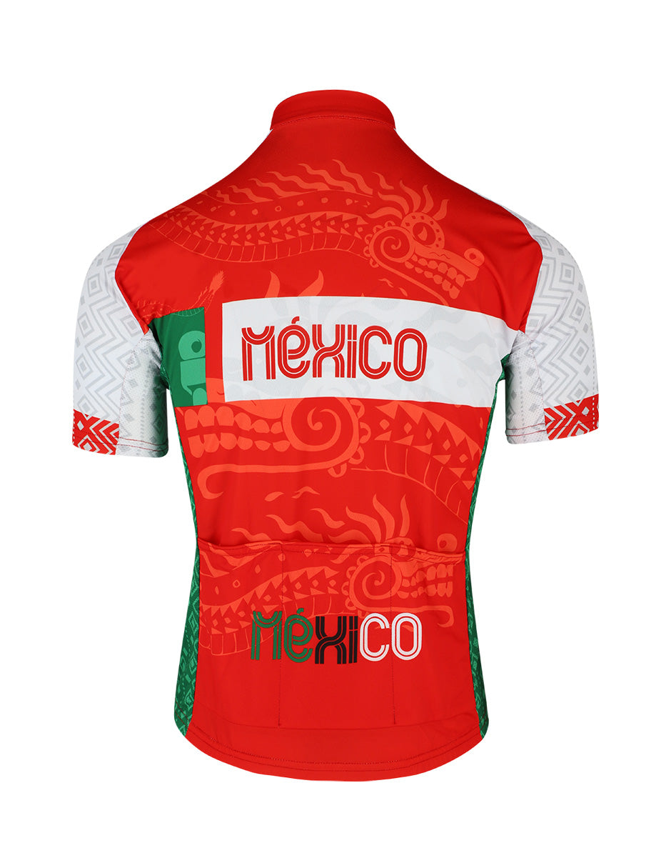Jersey Ciclismo Mexico Rojo Caballero