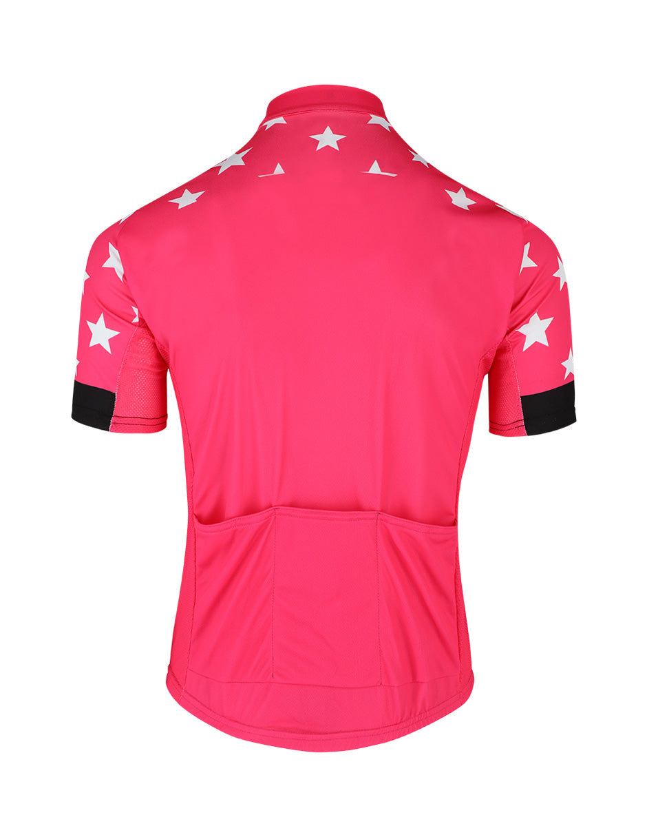 Lady Pink Star Cycling Jersey