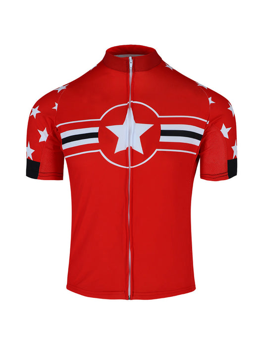 Cap Ame Red Men's Cycling Jersey